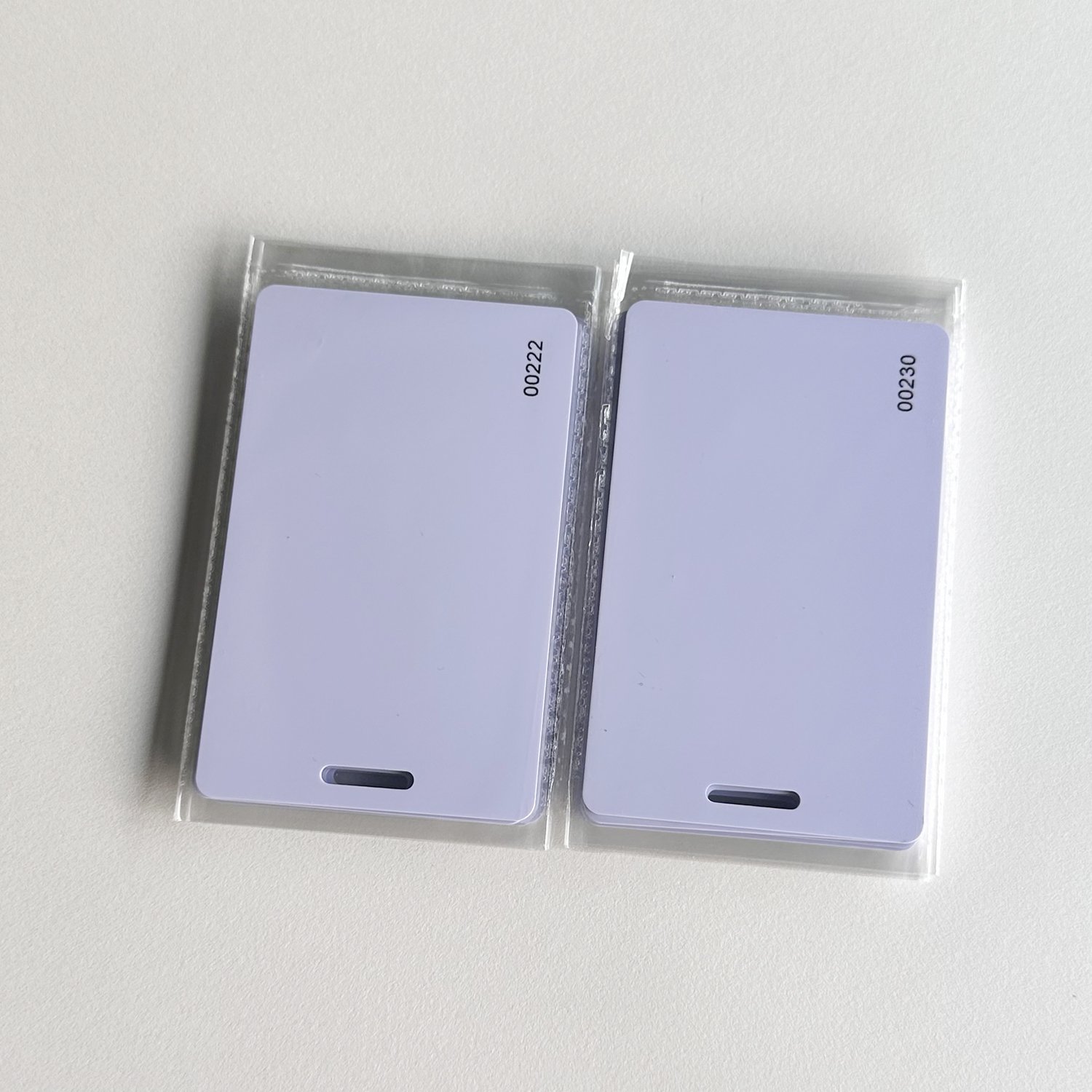 Smart pvc card with hole access control 125khz em id proximity or 13.56mhz ic rfid cards