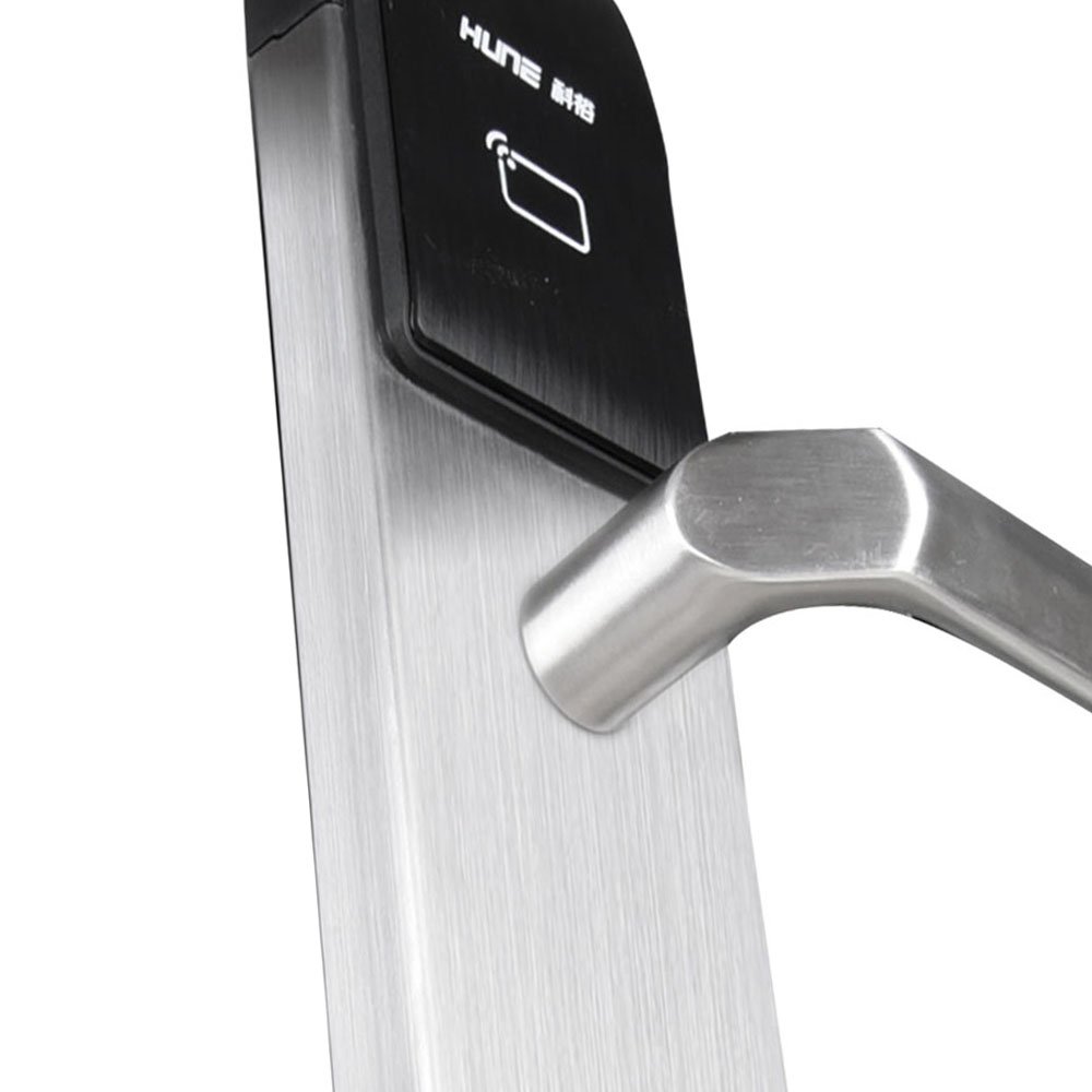 HUNE Remote Control Online Manage System Smart Master Key Hotel Digital Lever Electronic Door Lock