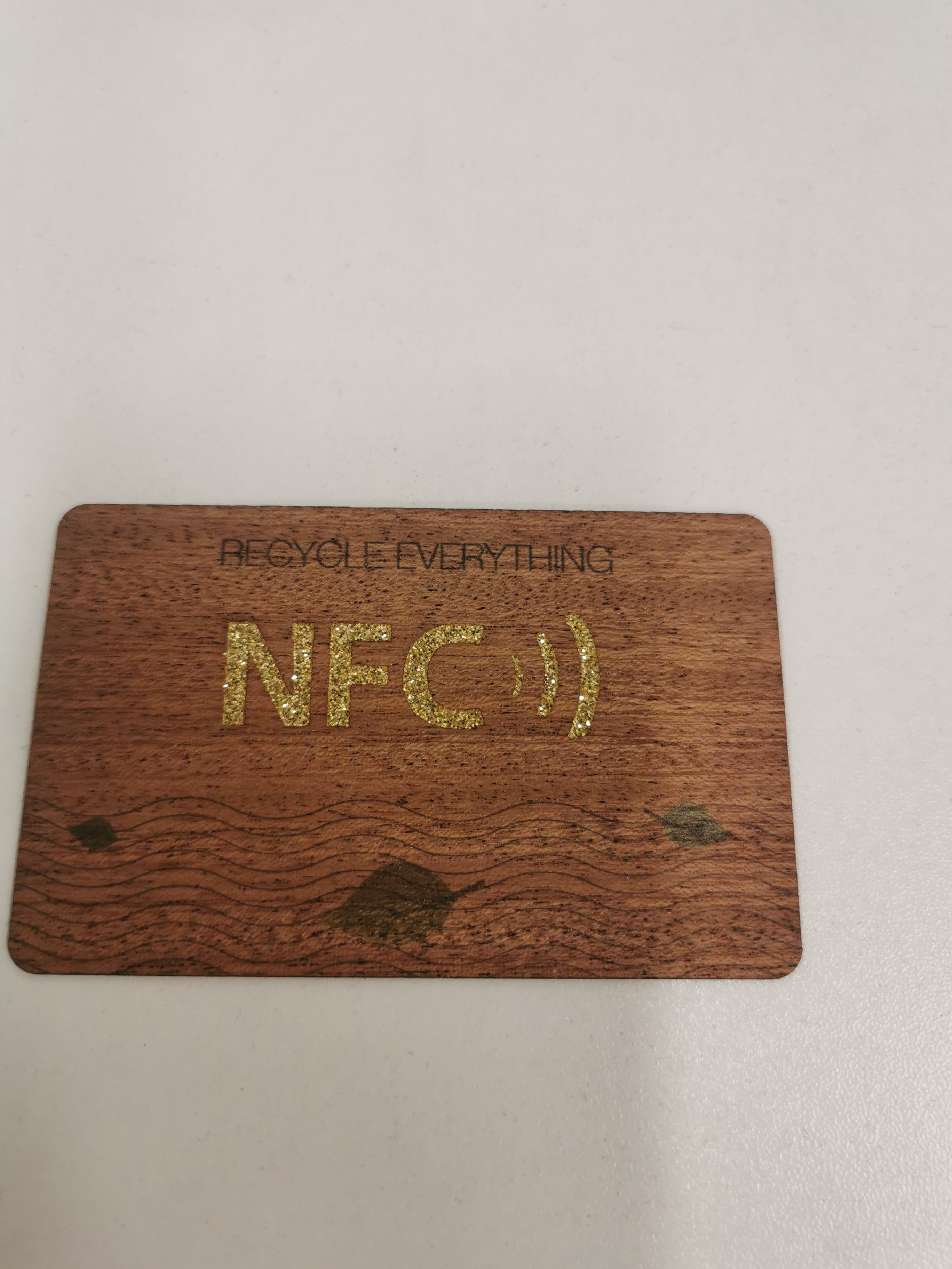 Programmable bamboo wood nfc business cards custom rfid wooden card rfid Chip Laser Engraved Nfc Wood Access Control Card