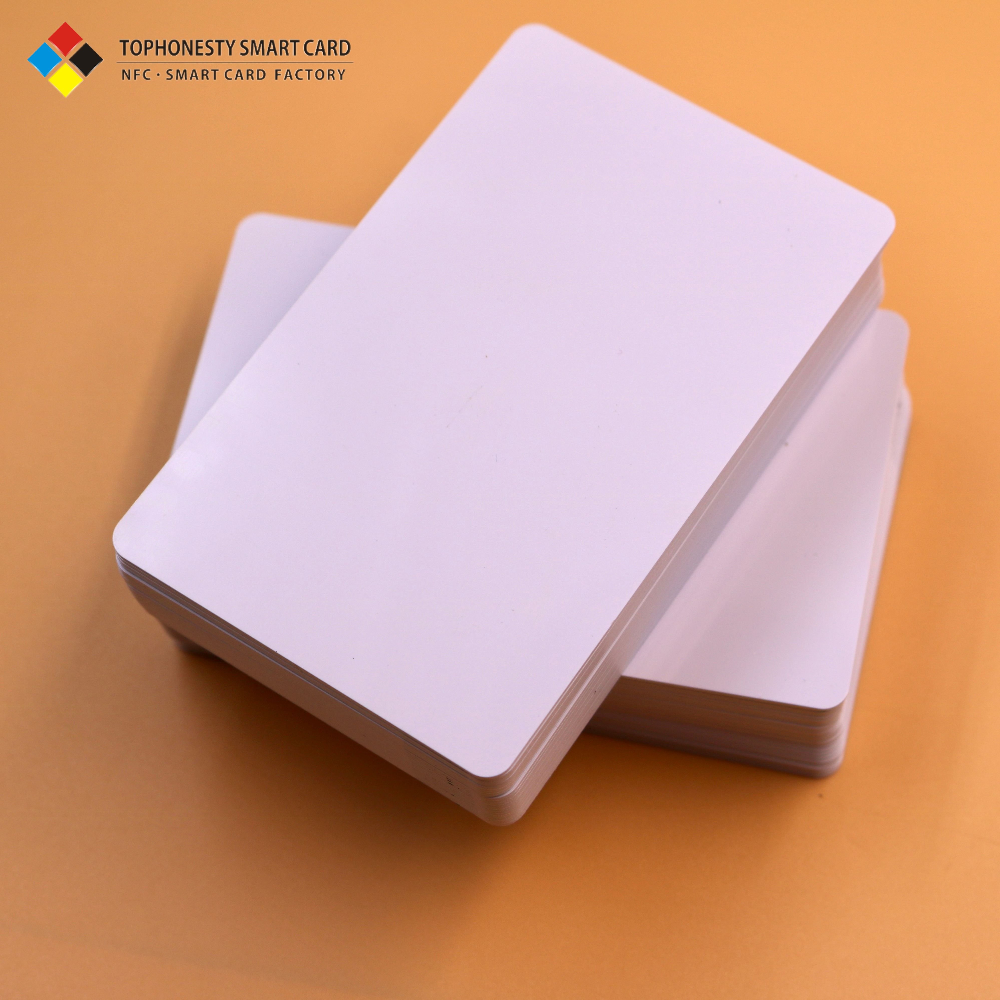 PET ABS Plastic Magnetic Stripe RFID & NFC Card 125KHz Waterproof ISO Model for Hotel Use Plain White PVC ID Cards