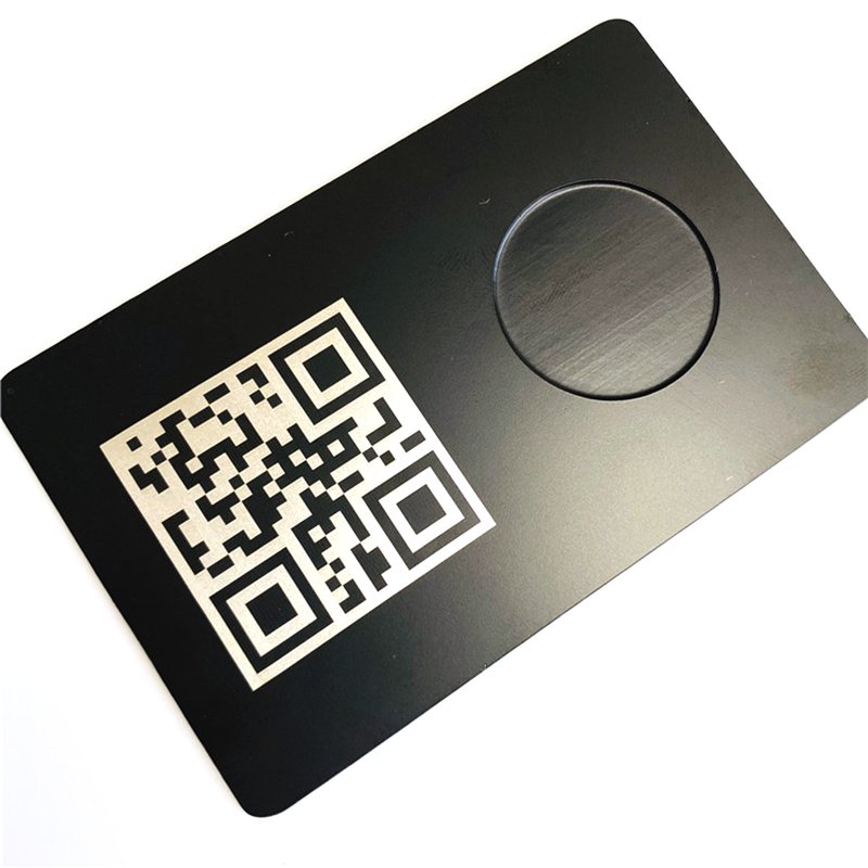 Custom QR Code Blank Metal Access Control Card Ntag213 Digital Business Card 13.56Mhz NFC Metal Card