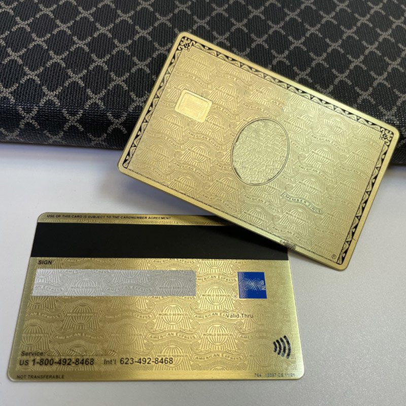 High End Wholesale OEM Black Metal Credit Card