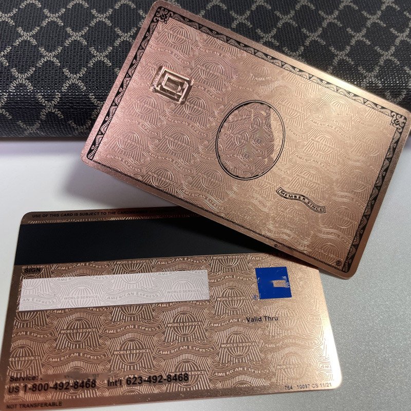 High End Wholesale OEM Black Metal Credit Card
