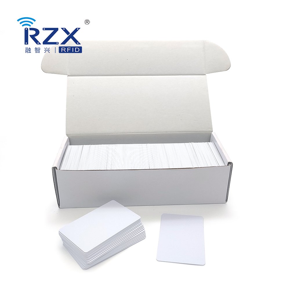 Read only CR80 standard size 0.9mm thickness TK4100 PVC blank card 125KHz access control proximity card