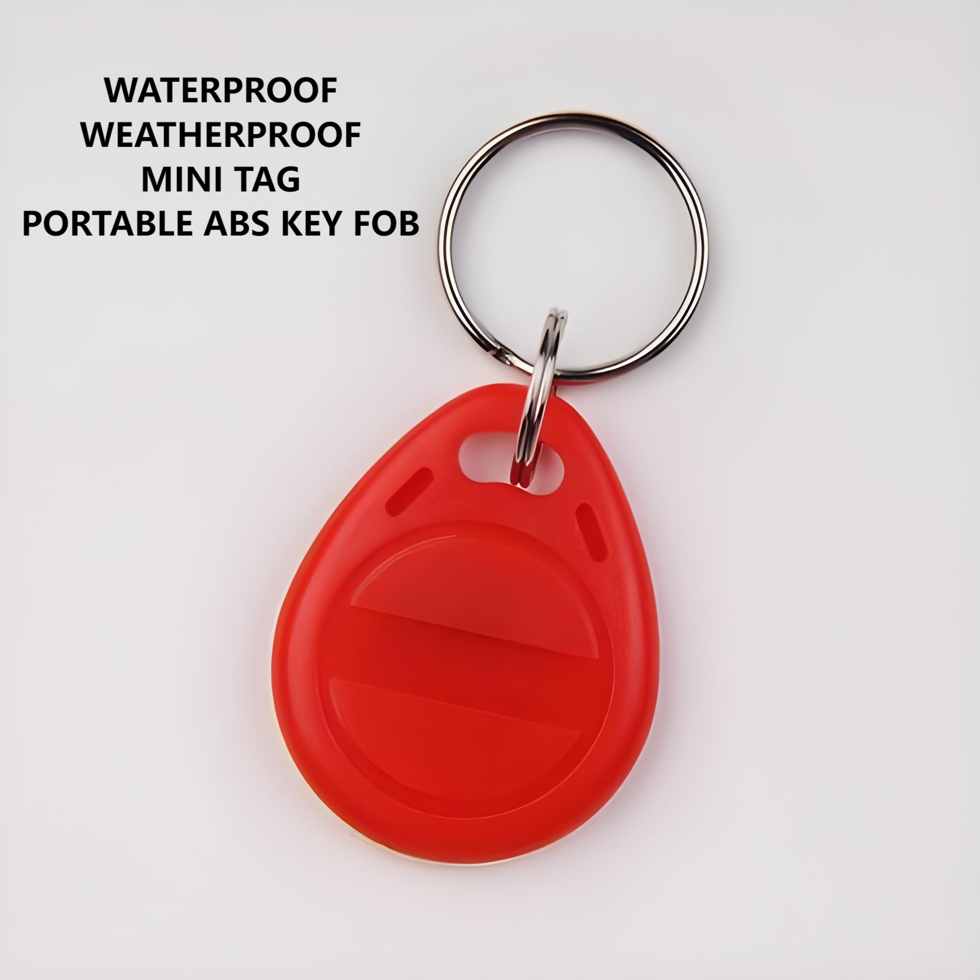 custom125khz Frequency RFID Key fob BLANK tag With plastic ABS smart Keychain hotel door access elevator management TAG02-BLUE