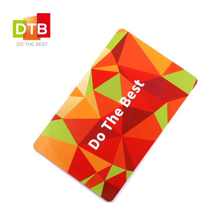 DTB Hot Sell Customized Blank PVC NTAG213 RFID NFC Card