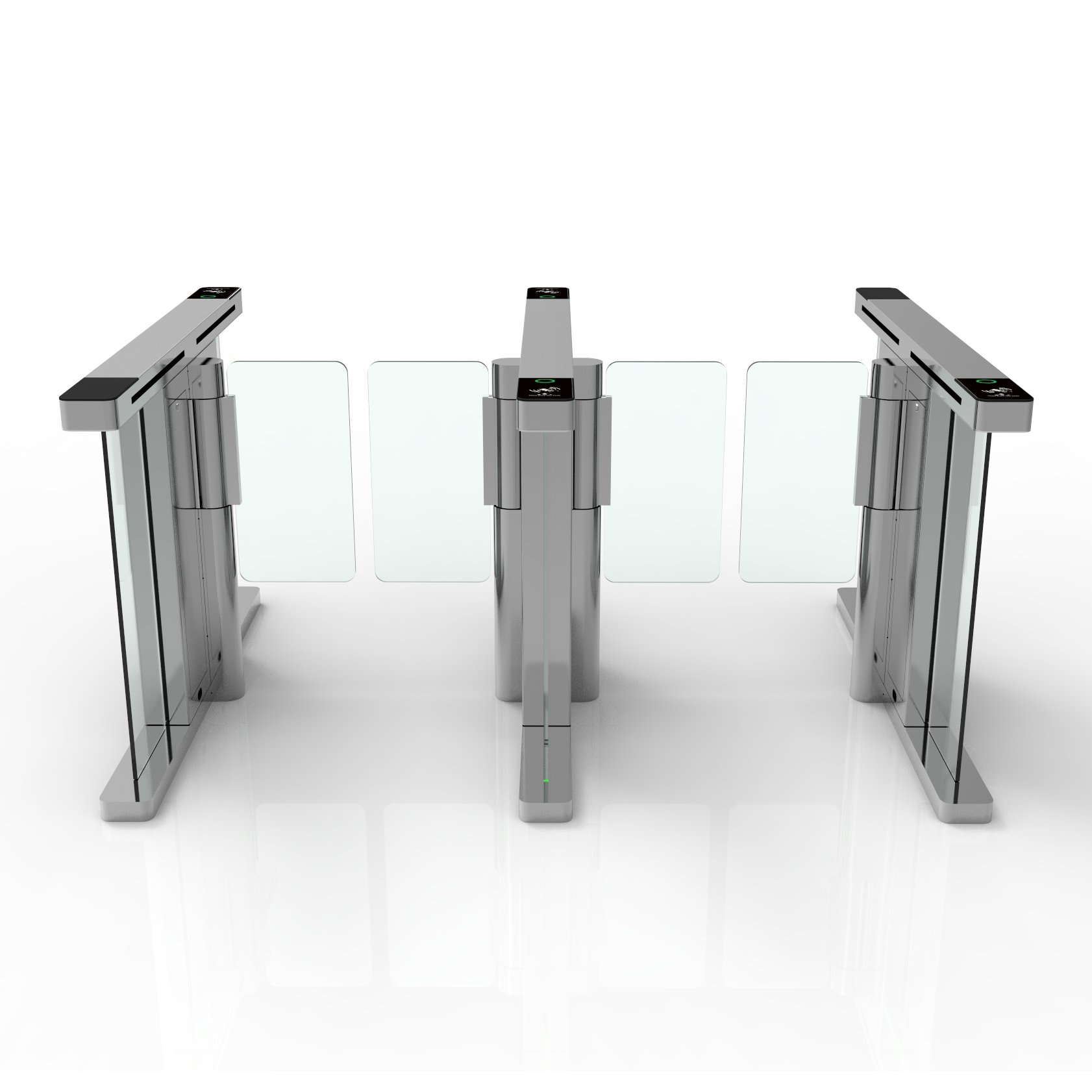 Automatic speed swing gate pedestrian Barrier Gates Turnstile with QR code IC card facial recognition