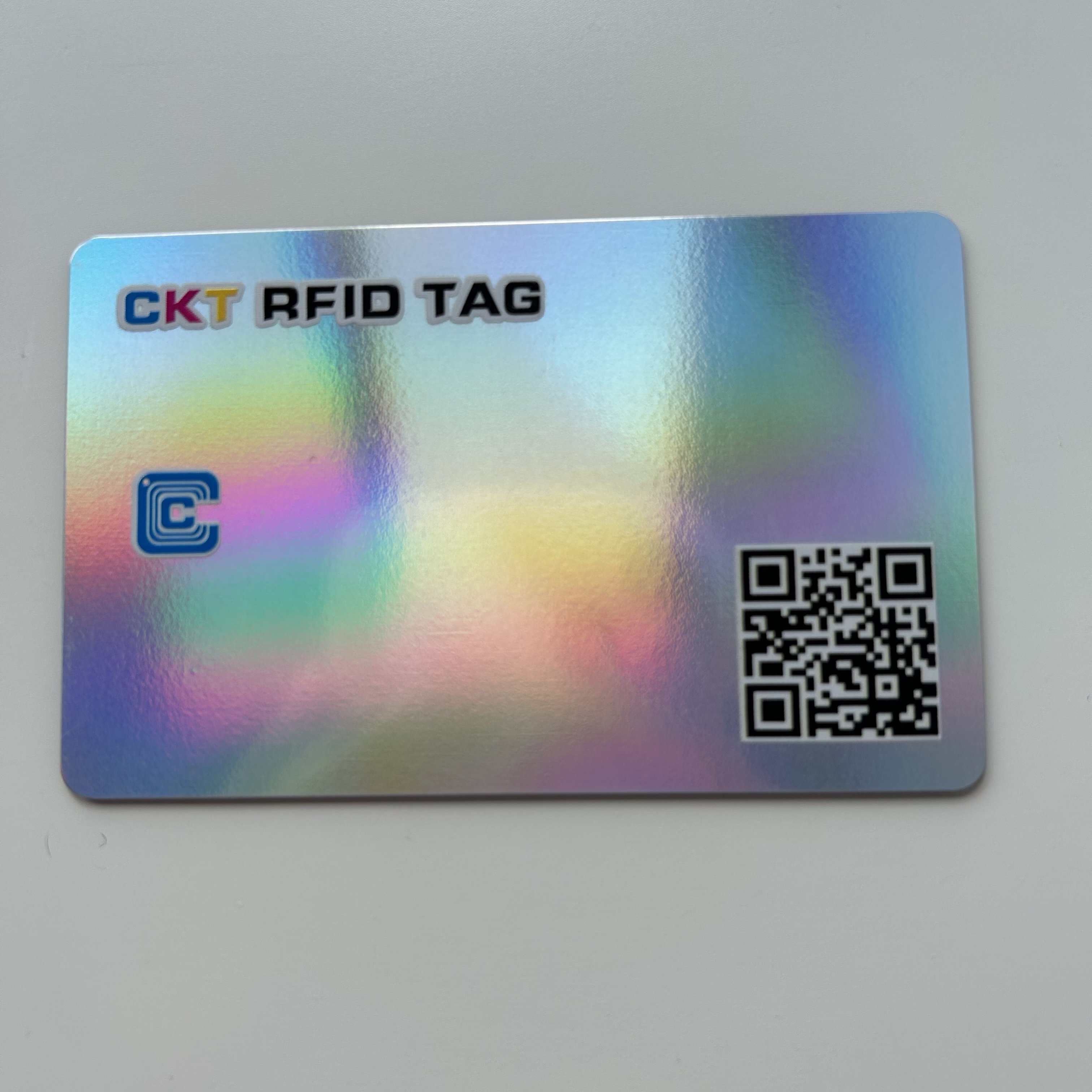 Customized Rainbow Foil NFC Plastic PVC Business Cards NFC enabled Digital Business Cards