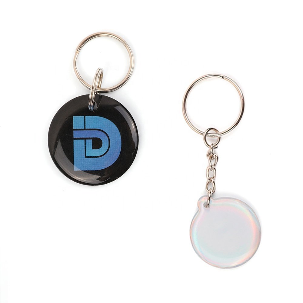 Customize epoxy keychain tag pvc plastic smart rfid nfc access control cards supplier
