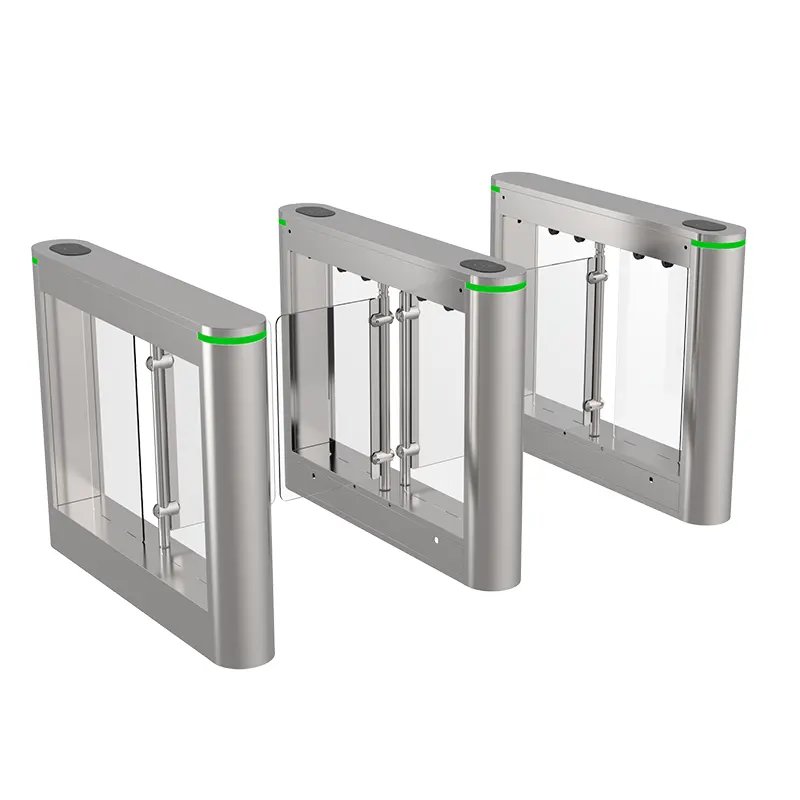 Fitness Center GYM Swing barrier swipe RFID card Face recognition Fingerprint access Brushless Motor Swing Turnstile Gate