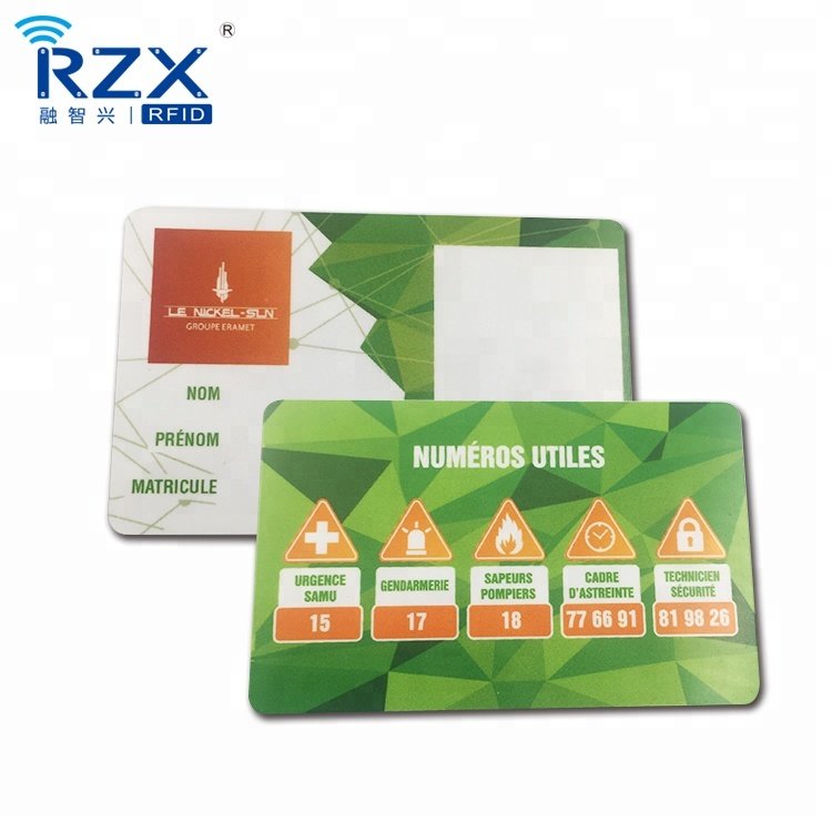 13.56MHz MIFARE 1K/4K Access Control PVC RFID Hotel Key Card