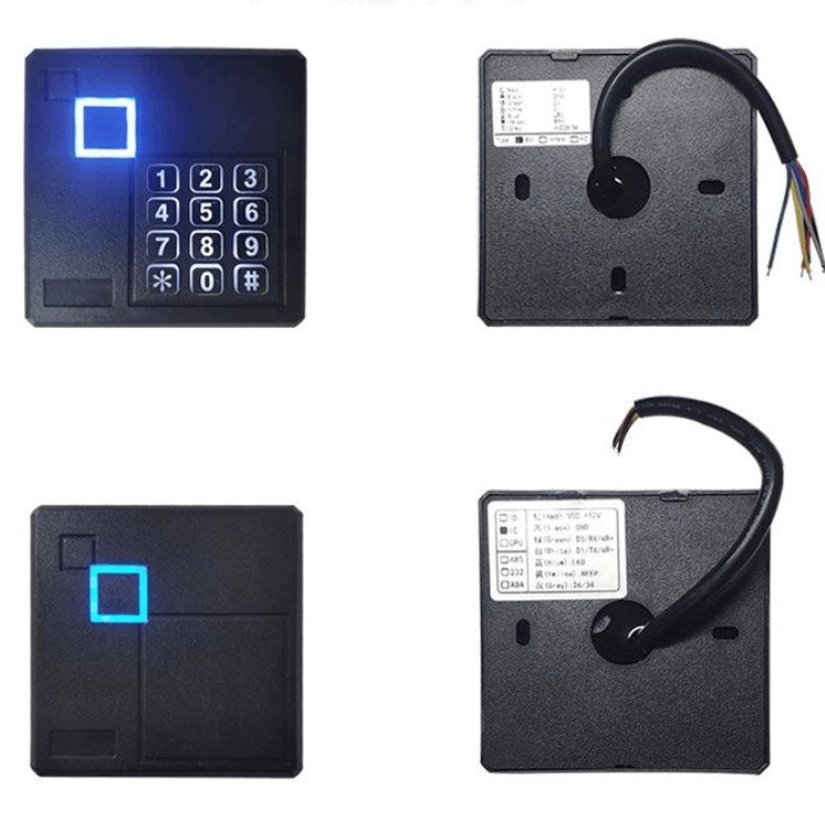 IP68 Waterproof DC12V WG26/34 ABS IC ID Access Card Reader For RFID Access Controller System RS485 RS232 TTL Carder Reader