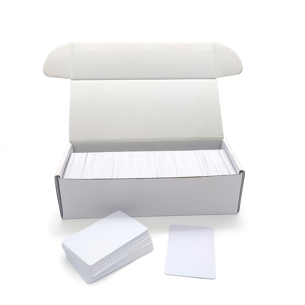 Card Factory Supply 13.56MHz RFID Card CR80 Size 85.5*54*0.9mm MIFARE DESFire EV3 8K White Blank Smart Plastic PVC Cards