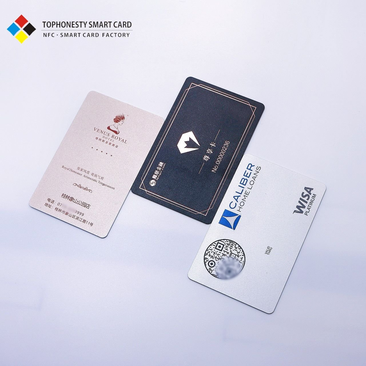 Free Design VIP Membership Loyalty Card Waterproof PVC 1k RFID/NFC Chip ISO Model 860-960MHz Frequency Barcode QR Code Supply