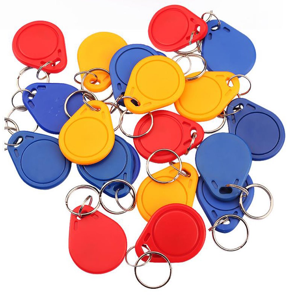 Hot Selling Writable RFID Key C ABS Keychain with HF NFC TAG 13.56MHz ISO14443A ID Key Fob