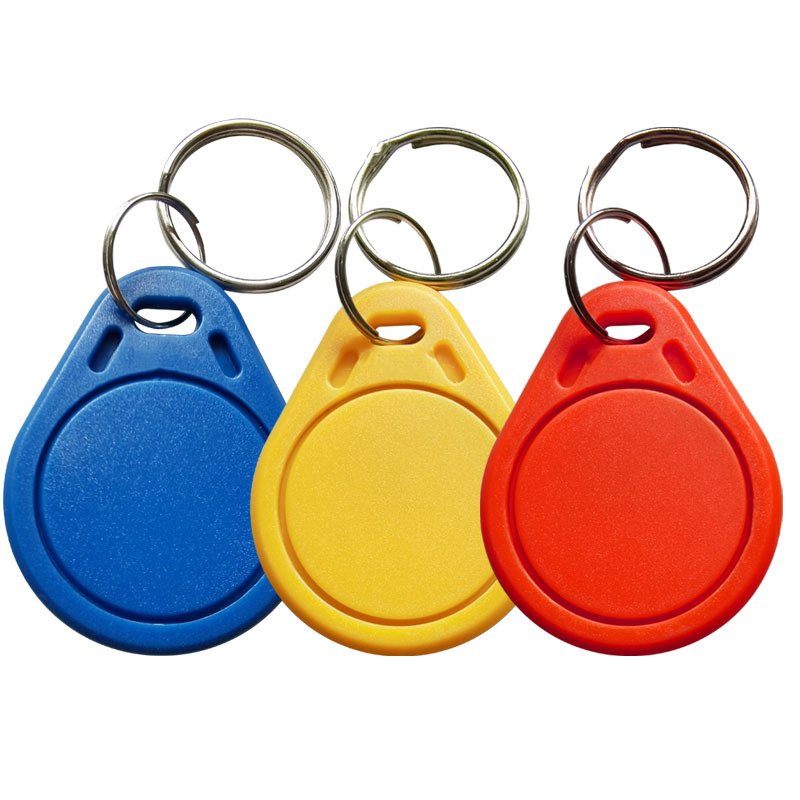 Hot Selling Writable RFID Key C ABS Keychain with HF NFC TAG 13.56MHz ISO14443A ID Key Fob