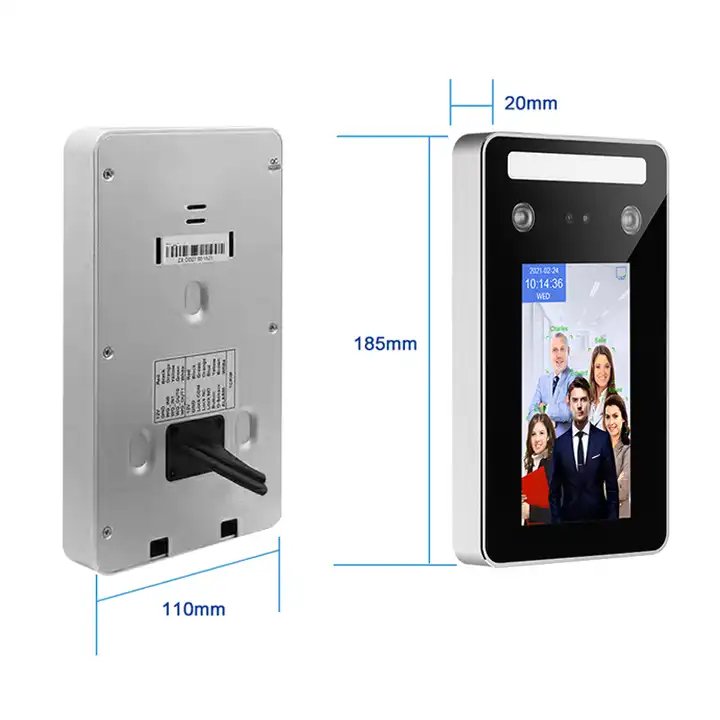 AI01 Waterproof Outdoor Face Recognition Access Control System Web Cloud Time Record Door Control RFID QR Code API SDK integrate