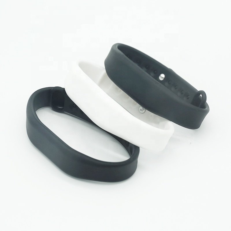 Adjustable Custom Logo Waterproof Silicone NFC RFID Wrist Band Bracelet Wristband