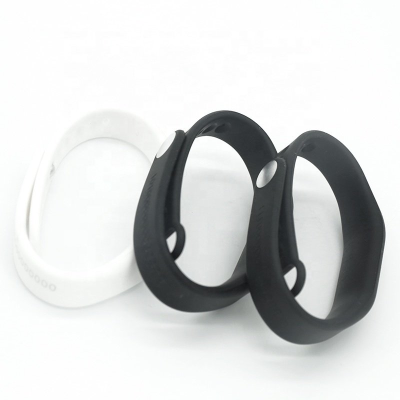 Adjustable Custom Logo Waterproof Silicone NFC RFID Wrist Band Bracelet Wristband
