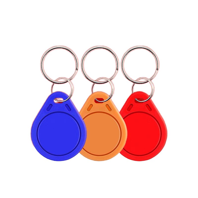 customized 13.56MHZ Classic EV1 1K Access Control Key fob Keychain ABS PLASTIC NFC RFID Tag smart card