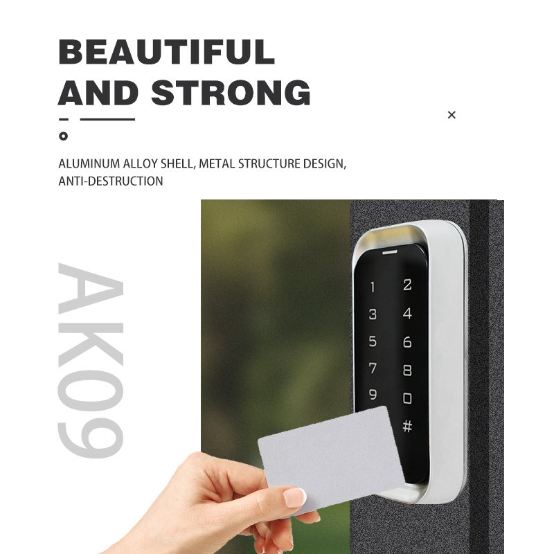 Yoursensor(YS515-W)Modern IP68 Waterproof Touch Metal Access Card Reader 12V Working Voltage Access Keypad