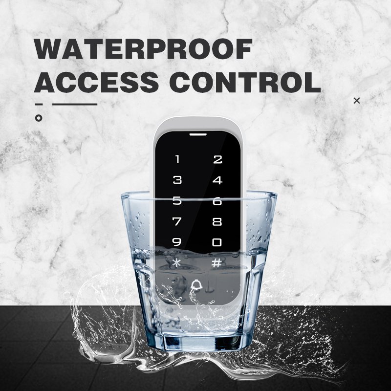 Yoursensor(YS515-W)Modern IP68 Waterproof Touch Metal Access Card Reader 12V Working Voltage Access Keypad
