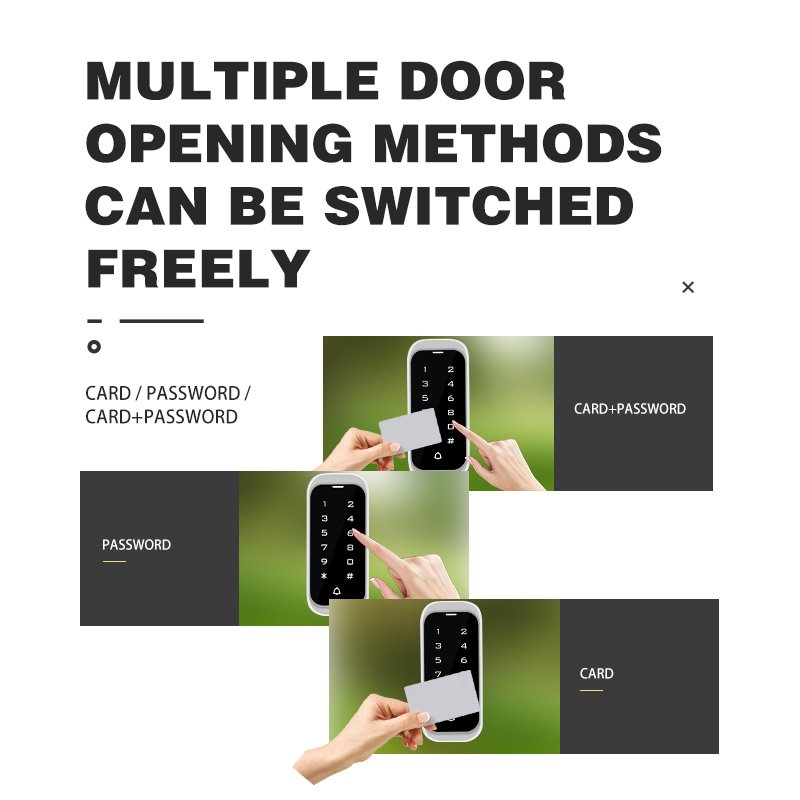 Yoursensor(YS515-W)Modern IP68 Waterproof Touch Metal Access Card Reader 12V Working Voltage Access Keypad