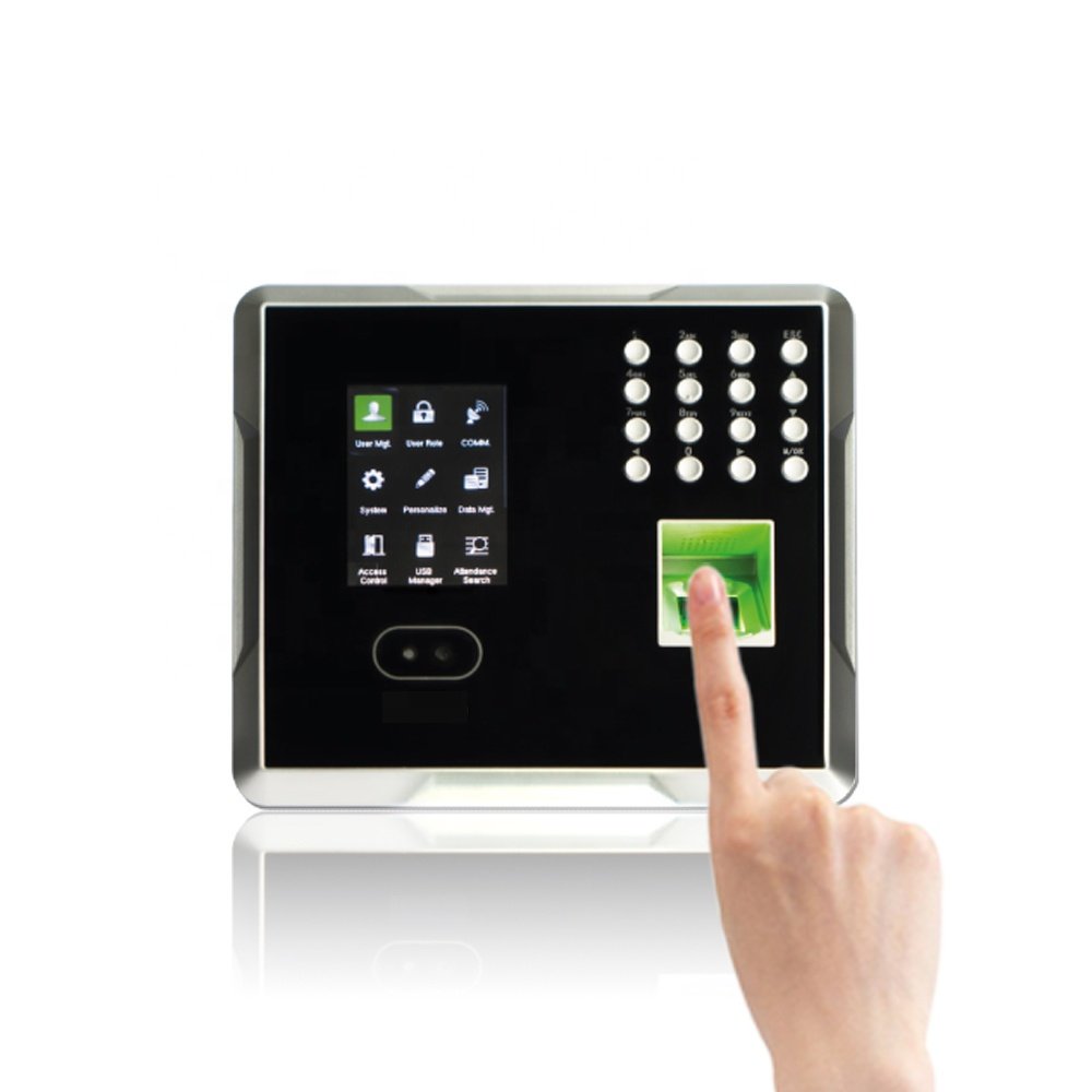 Face/Fingerprint/RFID Card Biometric Time Attendance System and Access Control Terminal with TCP/IP and RS232/485/USB port