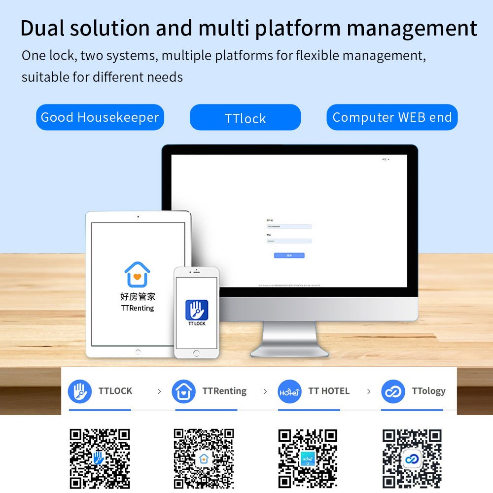 Ttlock Face Recognition Smart Lock Controller Facial Access Control Keypad Biometric Fingerprint TTRenting TThotel G2 Wifi Hub