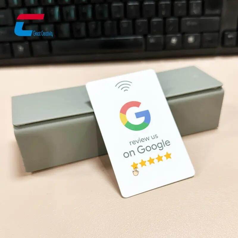 Free Sample Review Us on NFC Card Custom Printing QR Code NFC Google Review Card