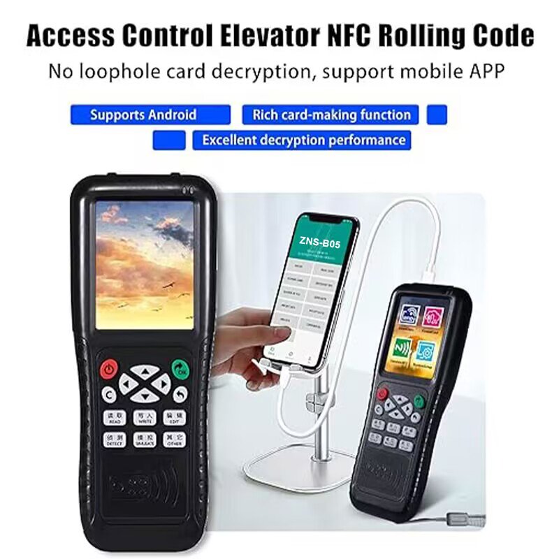 Replicator Smart 13.56MHZ Reader Writer Programmer Handheld 125KHZ Rfid Duplicator Copier Access Control Card Cloner