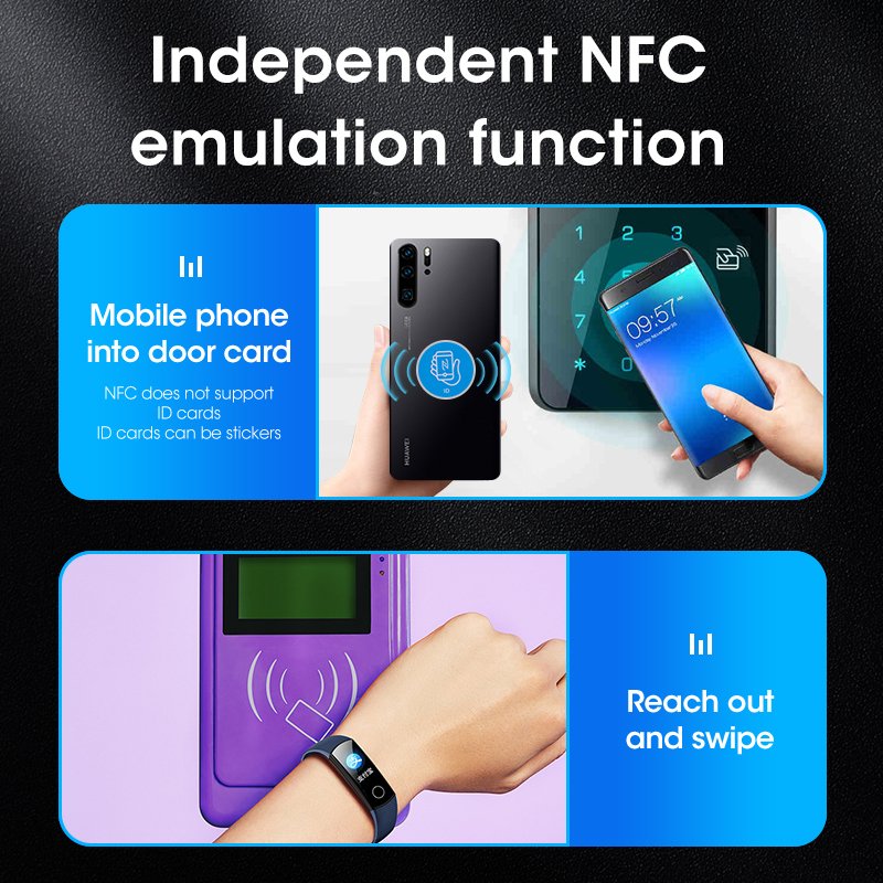 Replicator Smart 13.56MHZ Reader Writer Programmer Handheld 125KHZ Rfid Duplicator Copier Access Control Card Cloner