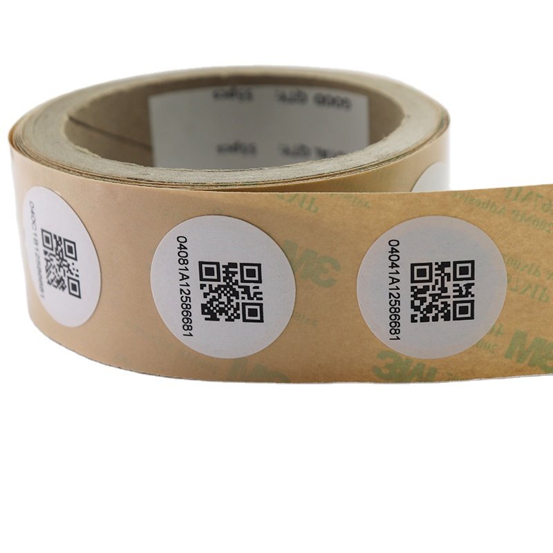 Access Control Card RFID Tag Label Printable Custom Size for Link Sharing with QR Code Ntag213 Chip NFC Sticker