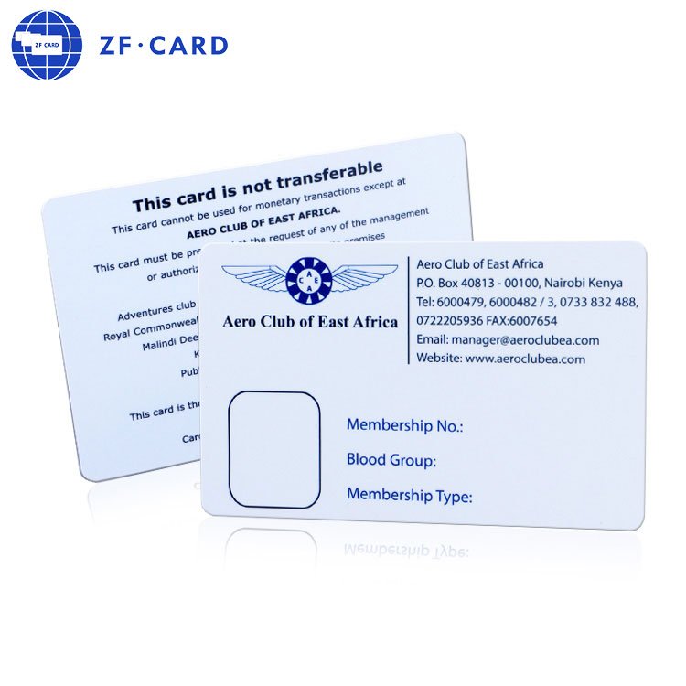 Plastic printed invisible UV ink Fudan 1k/Fudan 4k employee RFID access control cards