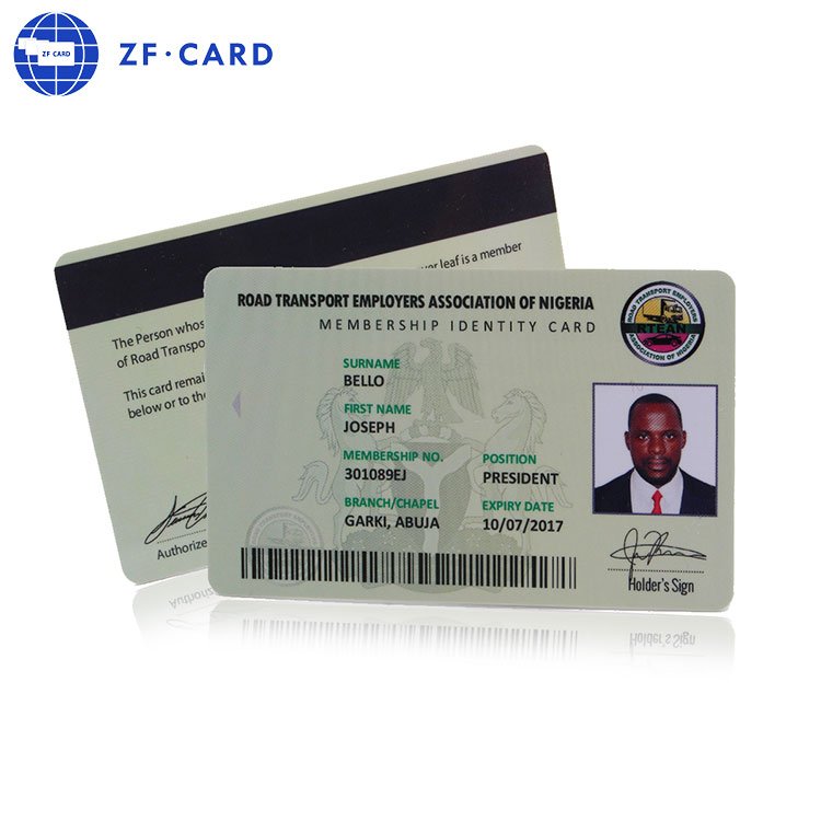 Plastic printed invisible UV ink Fudan 1k/Fudan 4k employee RFID access control cards