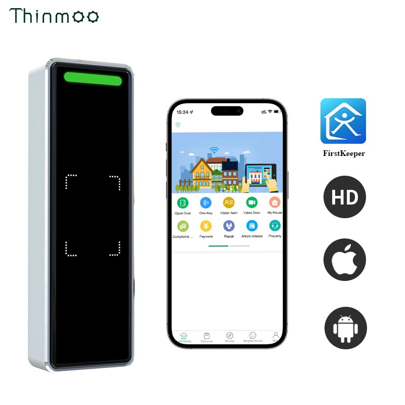 Thinmoo Smart Keypad RFID Reader Module 13.56MHz Door Access Control with NFC & WiFi Communication for Office Use