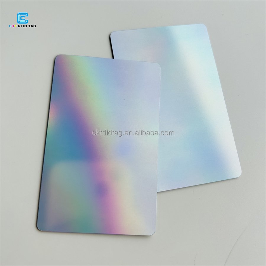 CKT Prism Digital Business Card RFID Plastic PVC Card NFC Laser Card