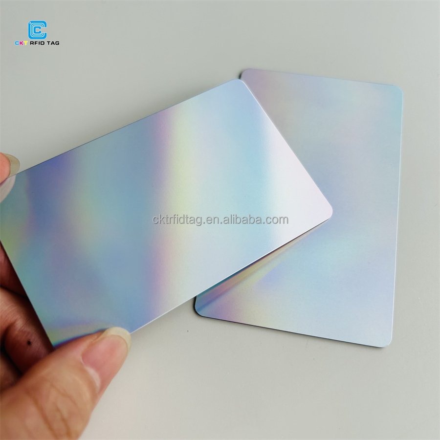 CKT Prism Digital Business Card RFID Plastic PVC Card NFC Laser Card