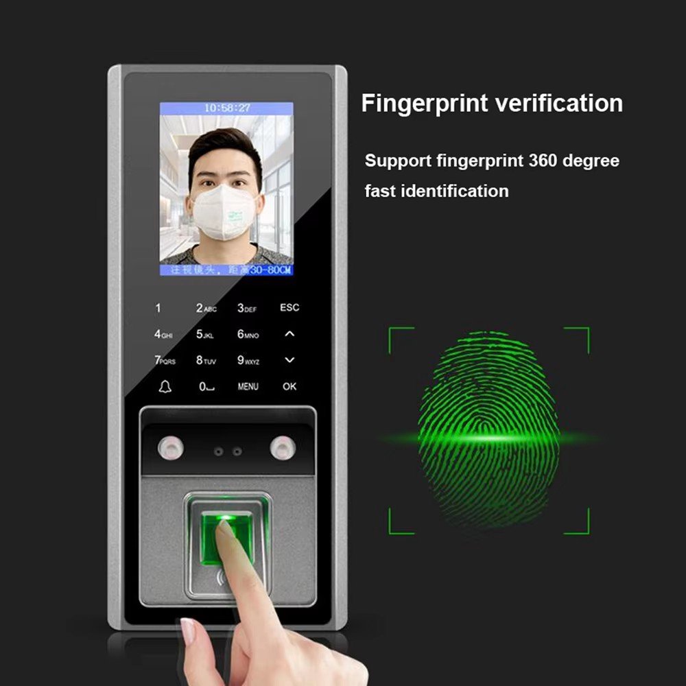 2.8Inch LCD TCP/IP USB Biometric 3000 Fingerprint Face Access Control Device System Support 125khz RFID Card Attendance machine