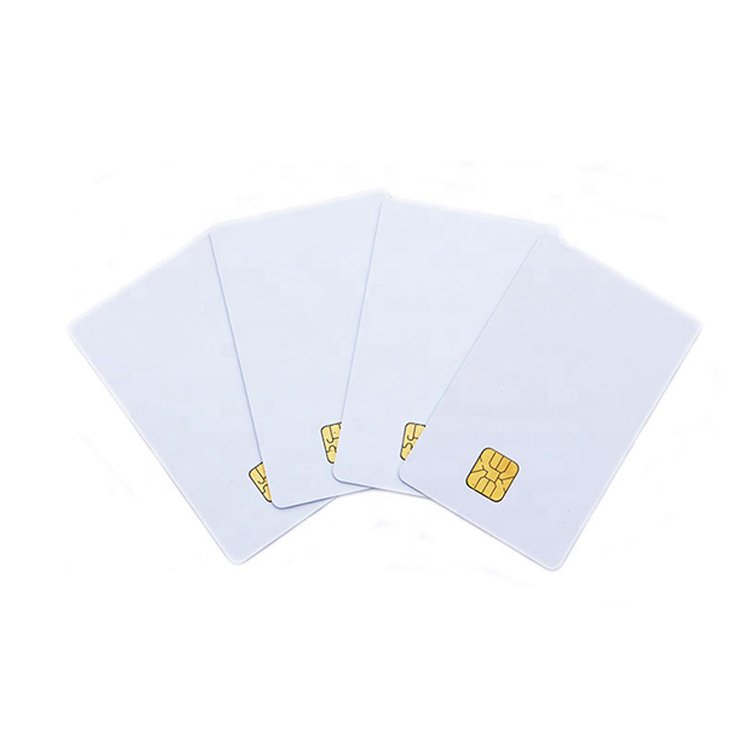 Customized Blank PVC IC Card Contact SLE4442 SLE5542 SLE5528 Smart IC Card For Access Control System