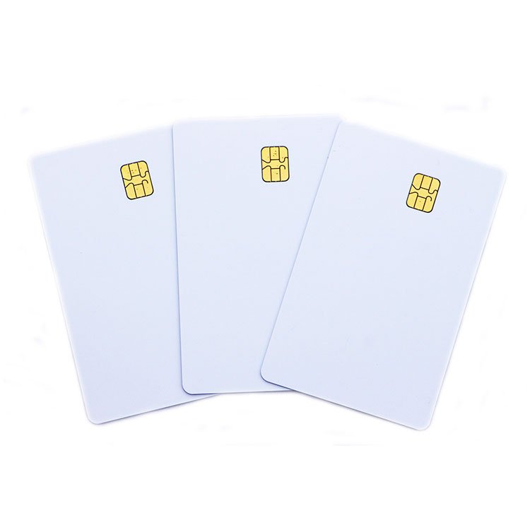 Customized Blank PVC IC Card Contact SLE4442 SLE5542 SLE5528 Smart IC Card For Access Control System
