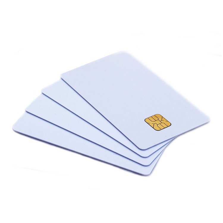Customized Blank PVC IC Card Contact SLE4442 SLE5542 SLE5528 Smart IC Card For Access Control System