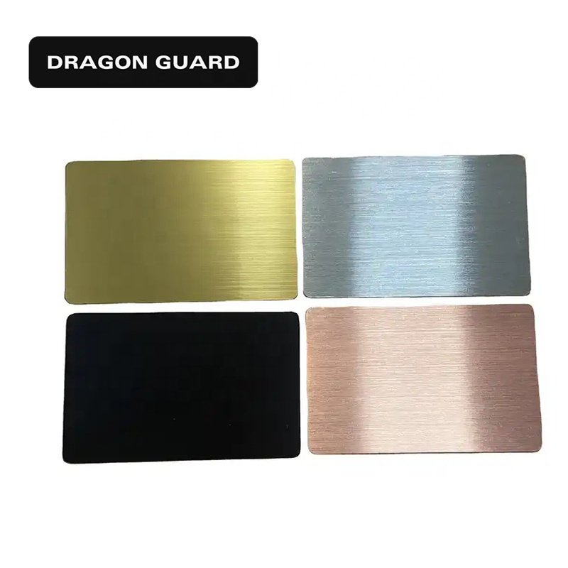 DRAGON GUARD High-end custom Nfc Metal Cards Business Card With Qr Code Nfc 4K Gold Nfc RFID Metal Business Card