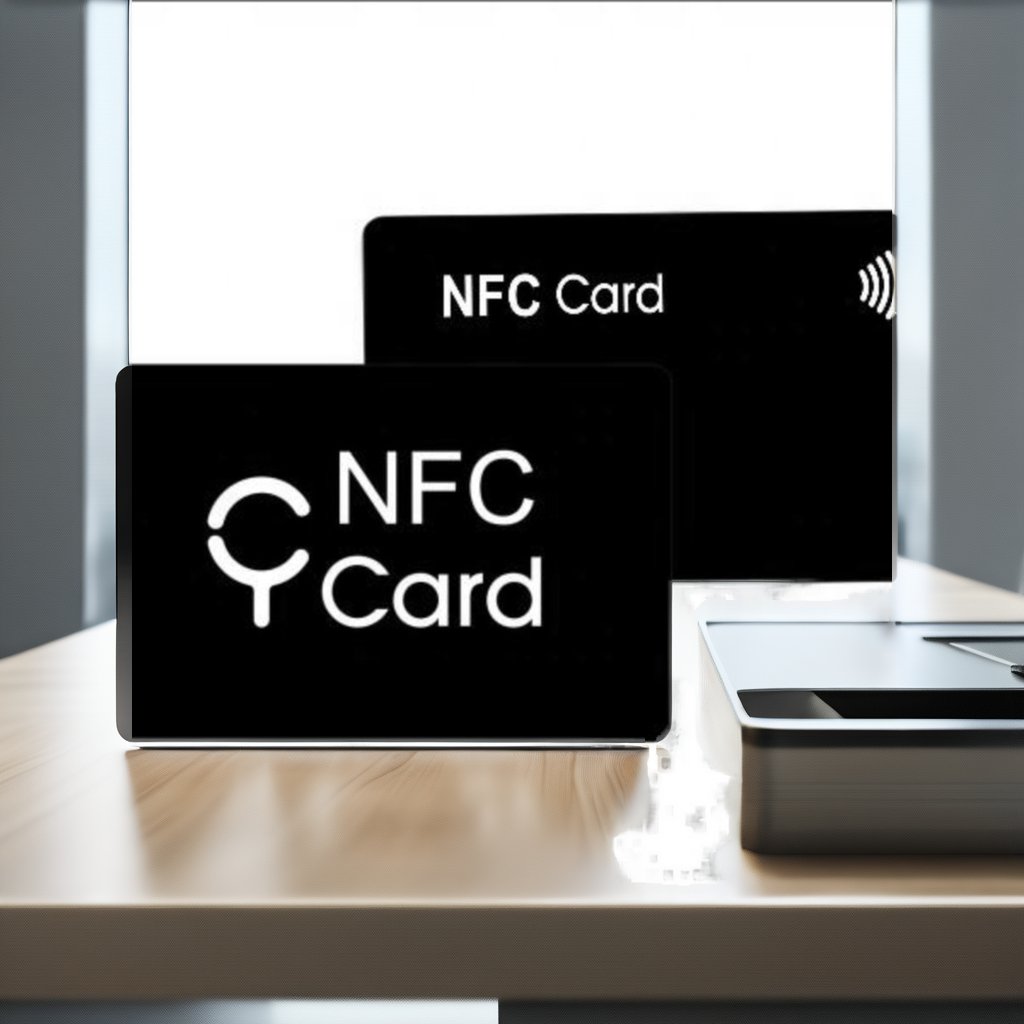 Personalized Custom Full Black Matte Finish Social Media RFID Smart PVC Digital NFC PVC Plastic Business Card