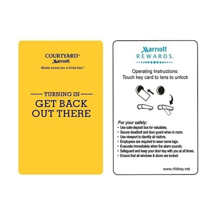 Rewritable EM4305 125KHz RFID Access Control Hotel PVC Card