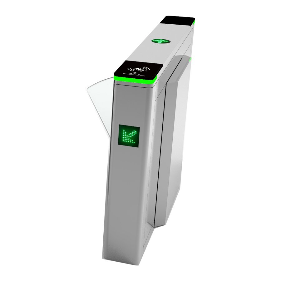 Bosiny New Product Stainless Steel Access Control with RFID Card Reader Turnstile Flap Gate Barrier DC Brush Motor for school