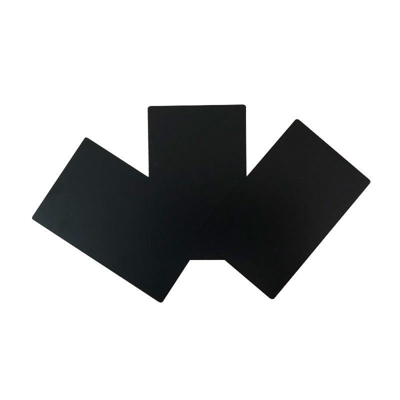 Matt Black Stainless Steel Metal Credit Card Size RFID NFC Card Metal Business Card For Wholesale