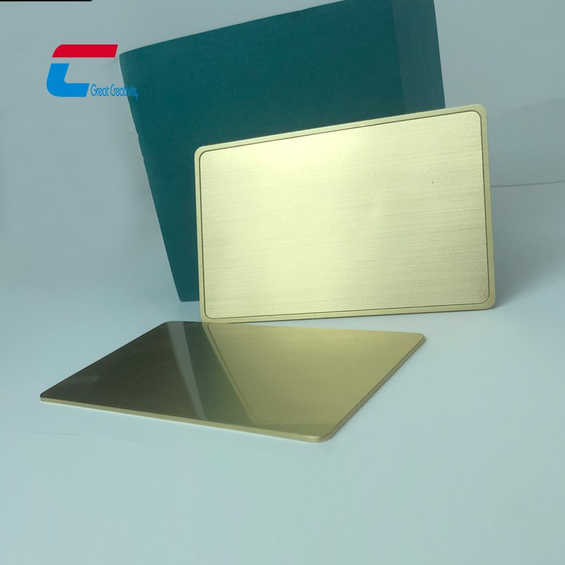 anodized nfc stainless steel card Ntag213 215 216 metal memory cards with chip