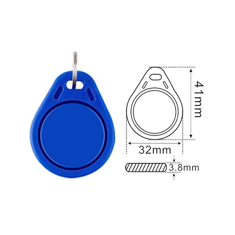 125KHz Rewritable Printable Laser engraving Smart RFID ABS Keyfob for Access Control