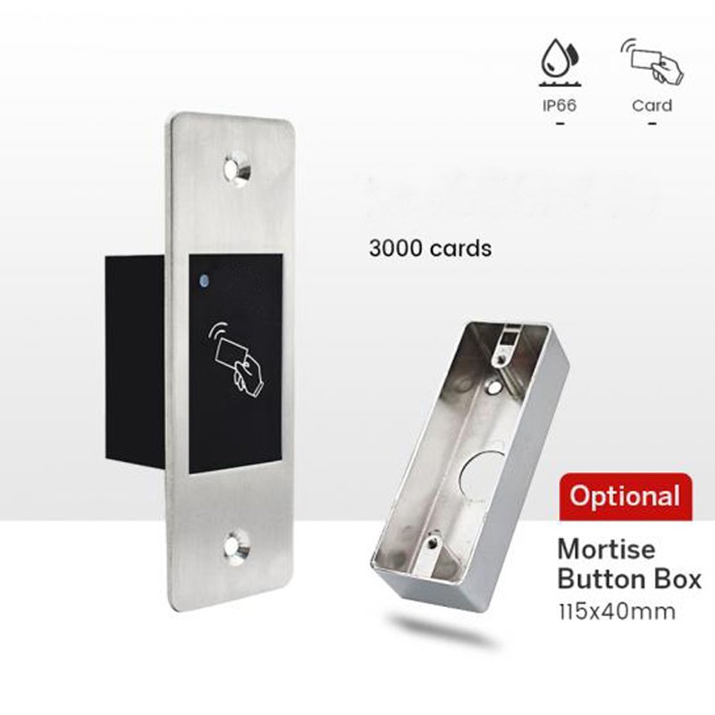 Waterproof Reader RFID Proximity Card Tag Entry Door Lock Standalone Access Control System